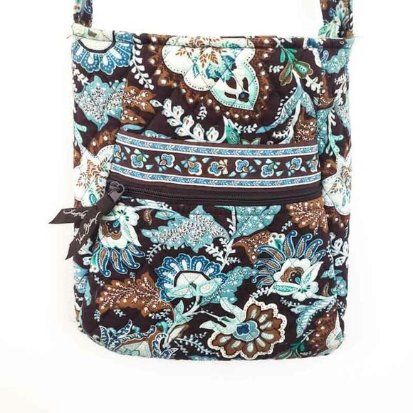 Vera Bradley Java Blue Crossbody Bag Purse Ret 2006, Discontinue  Floral Paisley - Picture 4 of 8